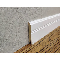 Плинтус МДФ LightForm 80х12х2000мм Белый RAL 9003 MDF-LF01