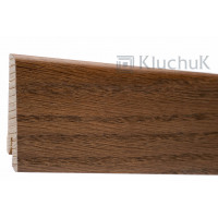 Плинтус Евро Дуб Браун 60х18х2400мм KLE60-13